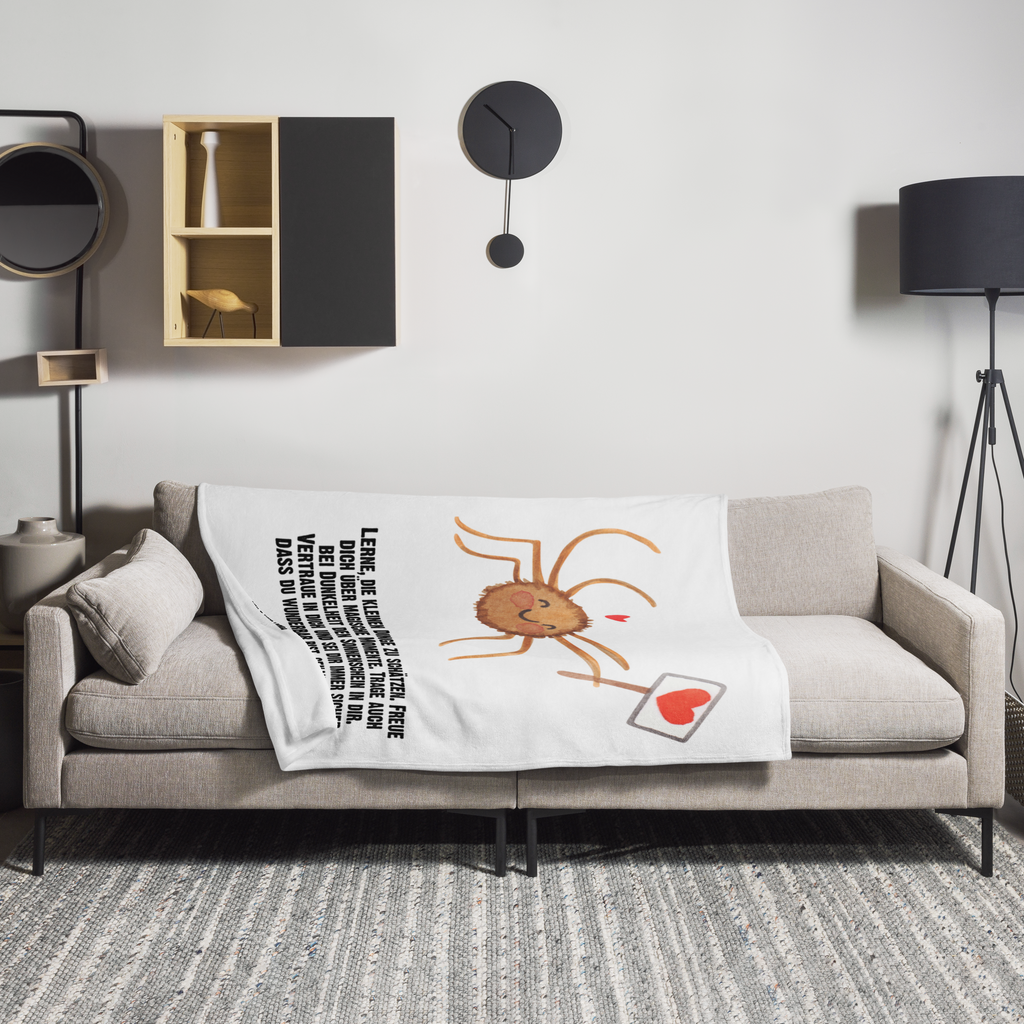 Kuscheldecke Spinne Agathe Motivation Decke, Wohndecke, Tagesdecke, Wolldecke, Sofadecke, Spinne Agathe, Spinne, Agathe, Videos, Merchandise, Motivation, Glück, Liebe, Vertrauen, Dankeschön