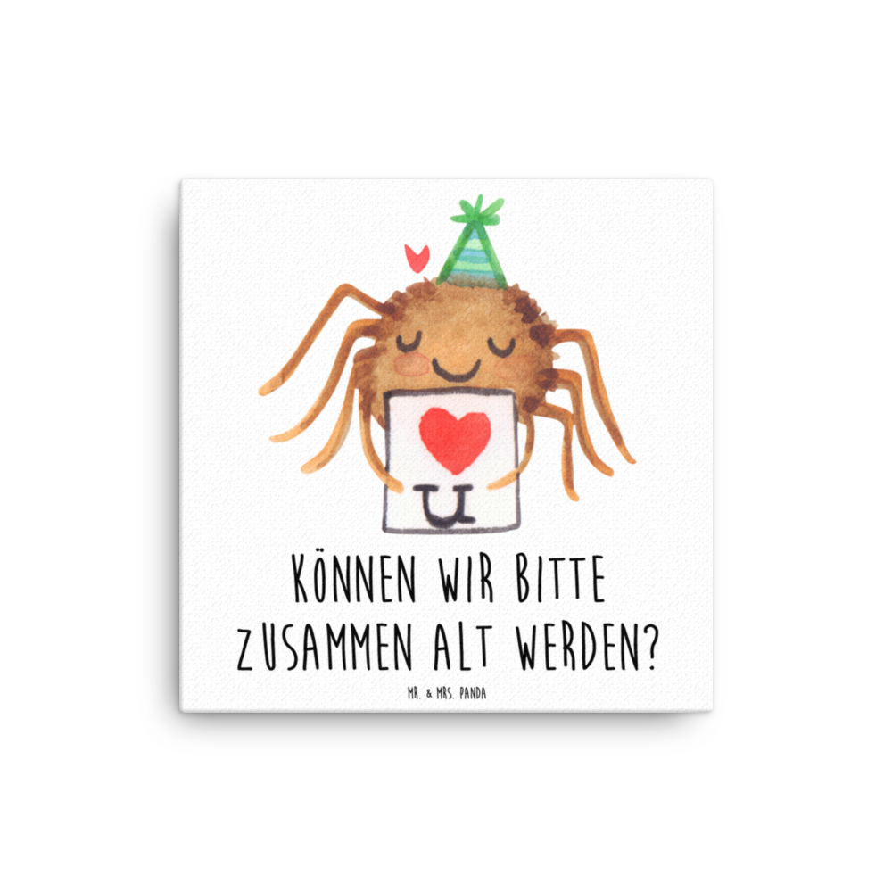 Leinwand Bild Spinne Agathe Brief Leinwand, Bild, Kunstdruck, Wanddeko, Dekoration, Spinne Agathe, Spinne, Agathe, Videos, Merchandise, Liebesbeweis, Ich Liebe dich, Heiratsantrag, Verliebt, Liebespaar, Liebesgeschenk, Treuebeweis, Treuetest