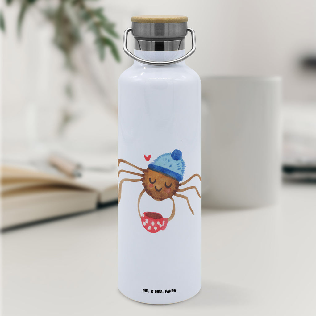 Trinkflasche Spinne Agathe Kaffee Thermosflasche, Isolierflasche, Edelstahl, Trinkflasche, isoliert, Wamrhaltefunktion, Sportflasche, Flasche zum Sport, Sportlerflasche, Spinne Agathe, Spinne, Agathe, Videos, Merchandise, Kaffee, Morgen, Morgenmuffel, Lebensweisheiten, Weiser Spruch