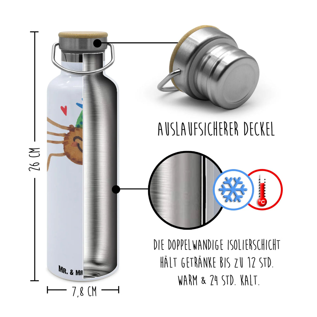 Trinkflasche Spinne Agathe Party Thermosflasche, Isolierflasche, Edelstahl, Trinkflasche, isoliert, Wamrhaltefunktion, Sportflasche, Flasche zum Sport, Sportlerflasche, Spinne Agathe, Spinne, Agathe, Videos, Merchandise, Selbstliebe, Wunder, Motivation, Glück