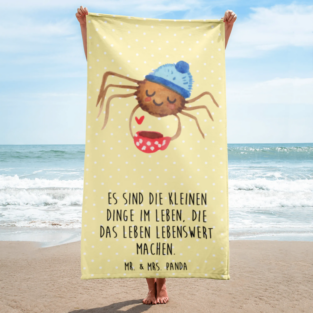 XL Badehandtuch Spinne Agathe Kaffee Handtuch, Badetuch, Duschtuch, Strandtuch, Saunatuch, Spinne Agathe, Spinne, Agathe, Videos, Merchandise, Kaffee, Morgen, Morgenmuffel, Lebensweisheiten, Weiser Spruch