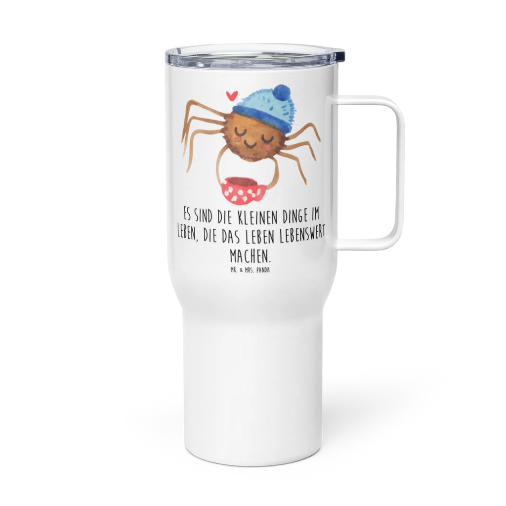 XXL Thermobecher Spinne Agathe Kaffee Thermobecher, XL Thermobecher, Reisebecher, XL Reisetasse, Großer Thermobecher, Autobecher, Jumbo Becher, Spinne Agathe, Spinne, Agathe, Videos, Merchandise, Kaffee, Morgen, Morgenmuffel, Lebensweisheiten, Weiser Spruch