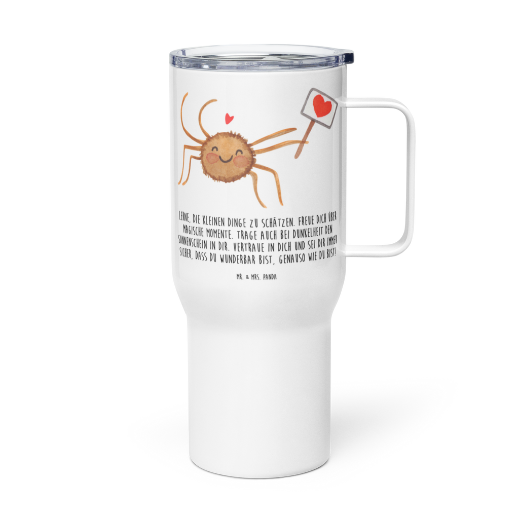 XXL Thermobecher Spinne Agathe Motivation Thermobecher, XL Thermobecher, Reisebecher, XL Reisetasse, Großer Thermobecher, Autobecher, Jumbo Becher, Spinne Agathe, Spinne, Agathe, Videos, Merchandise, Motivation, Glück, Liebe, Vertrauen, Dankeschön