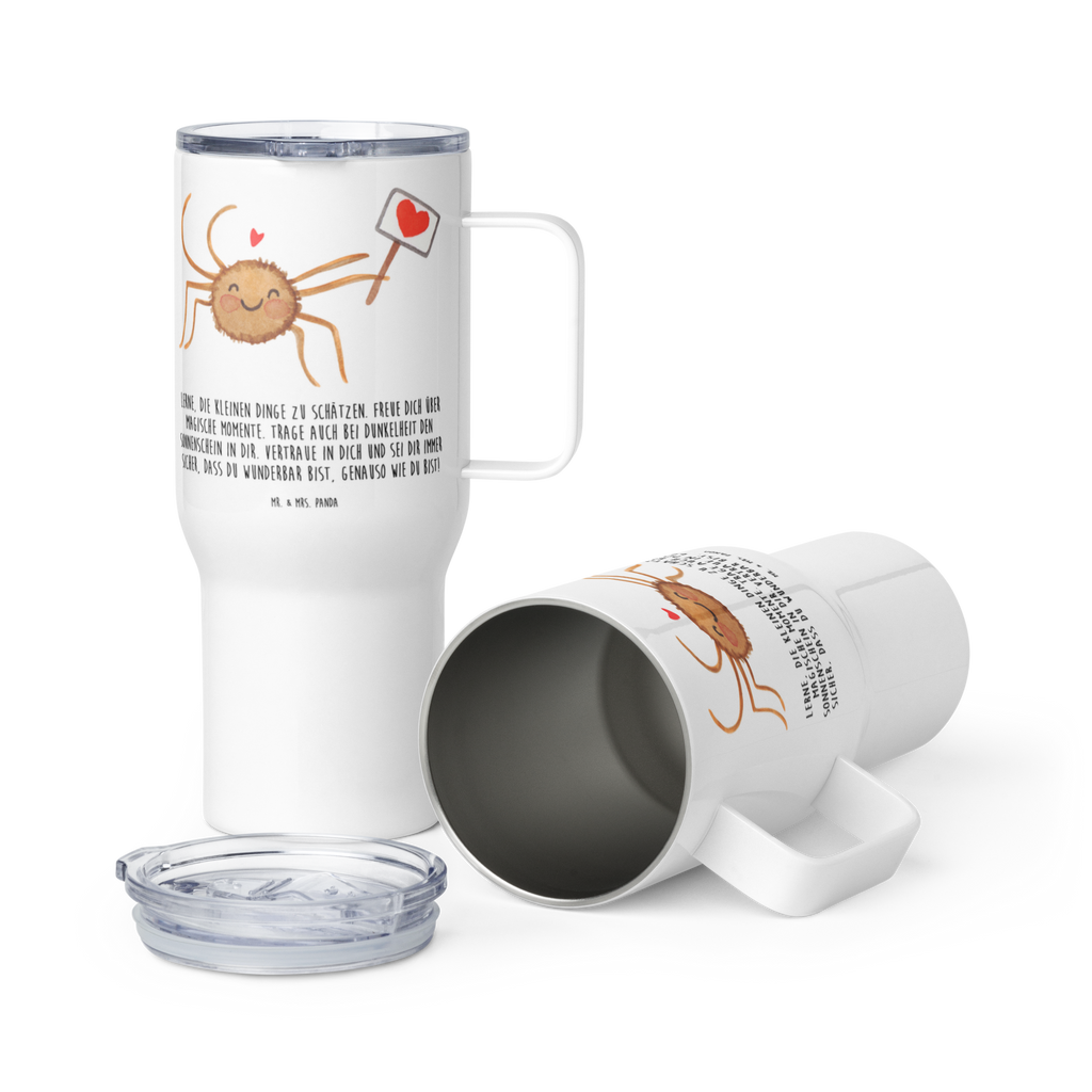 XXL Thermobecher Spinne Agathe Motivation Thermobecher, XL Thermobecher, Reisebecher, XL Reisetasse, Großer Thermobecher, Autobecher, Jumbo Becher, Spinne Agathe, Spinne, Agathe, Videos, Merchandise, Motivation, Glück, Liebe, Vertrauen, Dankeschön