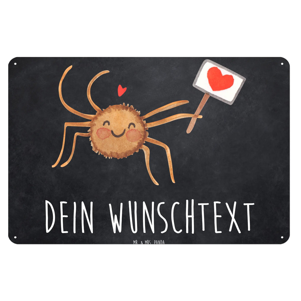 Personalisiertes Blechschild Spinne Agathe Motivation Blechschild, Metallschild, Geschenk Schild, Schild, Magnet-Metall-Schild, Deko Schild, Wandschild, Wand-Dekoration, Türschild, Spinne Agathe, Spinne, Agathe, Videos, Merchandise, Motivation, Glück, Liebe, Vertrauen, Dankeschön