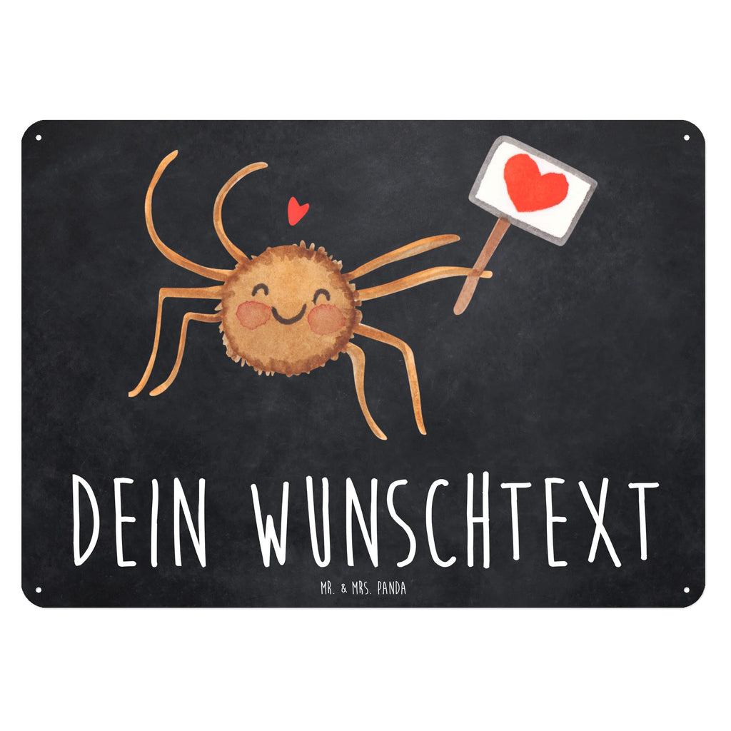 Personalisiertes Blechschild Spinne Agathe Motivation Blechschild, Metallschild, Geschenk Schild, Schild, Magnet-Metall-Schild, Deko Schild, Wandschild, Wand-Dekoration, Türschild, Spinne Agathe, Spinne, Agathe, Videos, Merchandise, Motivation, Glück, Liebe, Vertrauen, Dankeschön