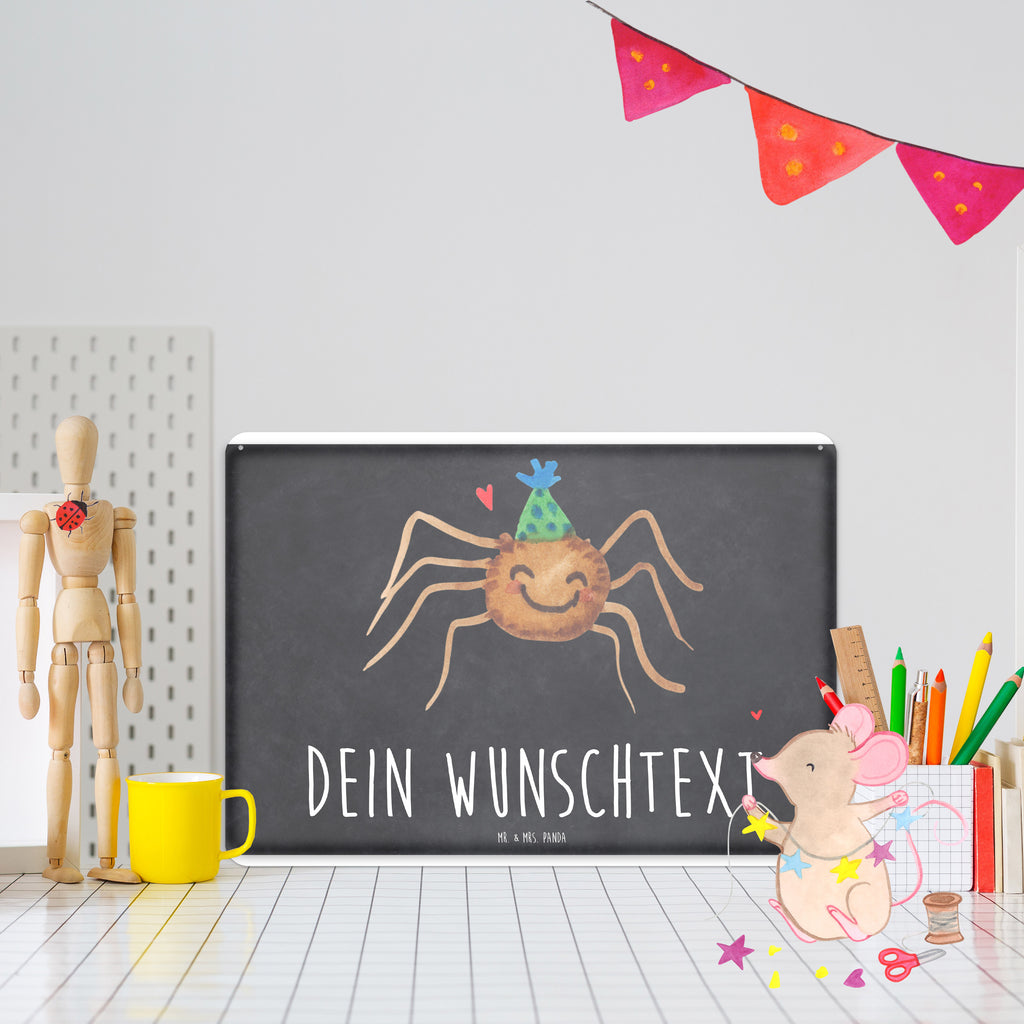 Personalisiertes Blechschild Spinne Agathe Party Blechschild, Metallschild, Geschenk Schild, Schild, Magnet-Metall-Schild, Deko Schild, Wandschild, Wand-Dekoration, Türschild, Spinne Agathe, Spinne, Agathe, Videos, Merchandise, Selbstliebe, Wunder, Motivation, Glück