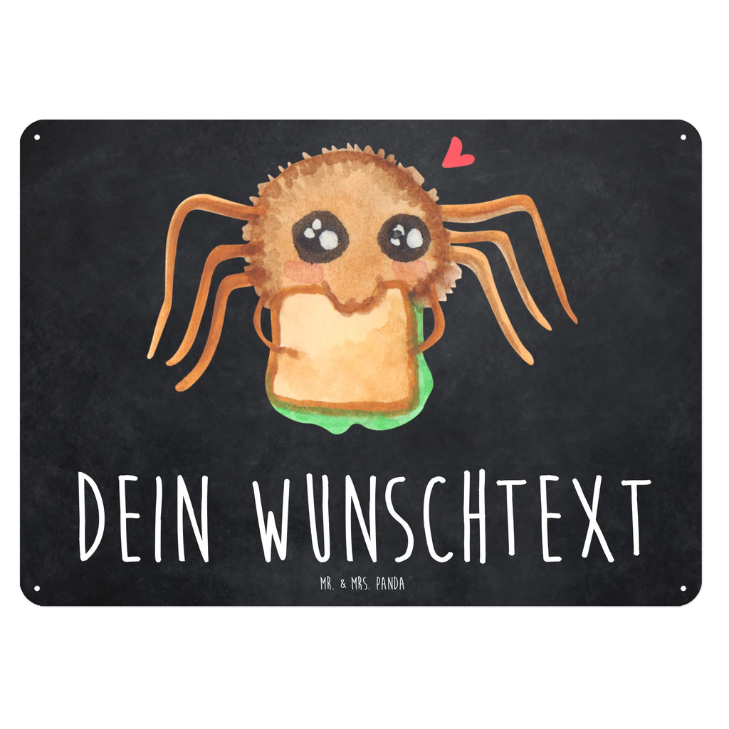 Personalisiertes Blechschild Spinne Agathe Sandwich Blechschild, Metallschild, Geschenk Schild, Schild, Magnet-Metall-Schild, Deko Schild, Wandschild, Wand-Dekoration, Türschild, Spinne Agathe, Spinne, Agathe, Videos, Merchandise, Glück, Mut, Hungrig, Verfressen, Lebensfreude, Alles wird gut, Hunger