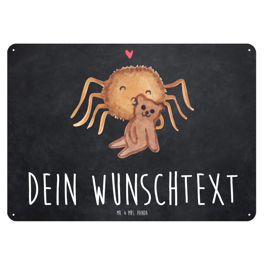 Personalisiertes Blechschild Spinne Agathe Teddy Blechschild, Metallschild, Geschenk Schild, Schild, Magnet-Metall-Schild, Deko Schild, Wandschild, Wand-Dekoration, Türschild, Spinne Agathe, Spinne, Agathe, Videos, Merchandise, Freundschaft, Liebesgeschenk, Verliebt, Liebesbeweis, Teddy, Treue, Miteinander, Dankeschön