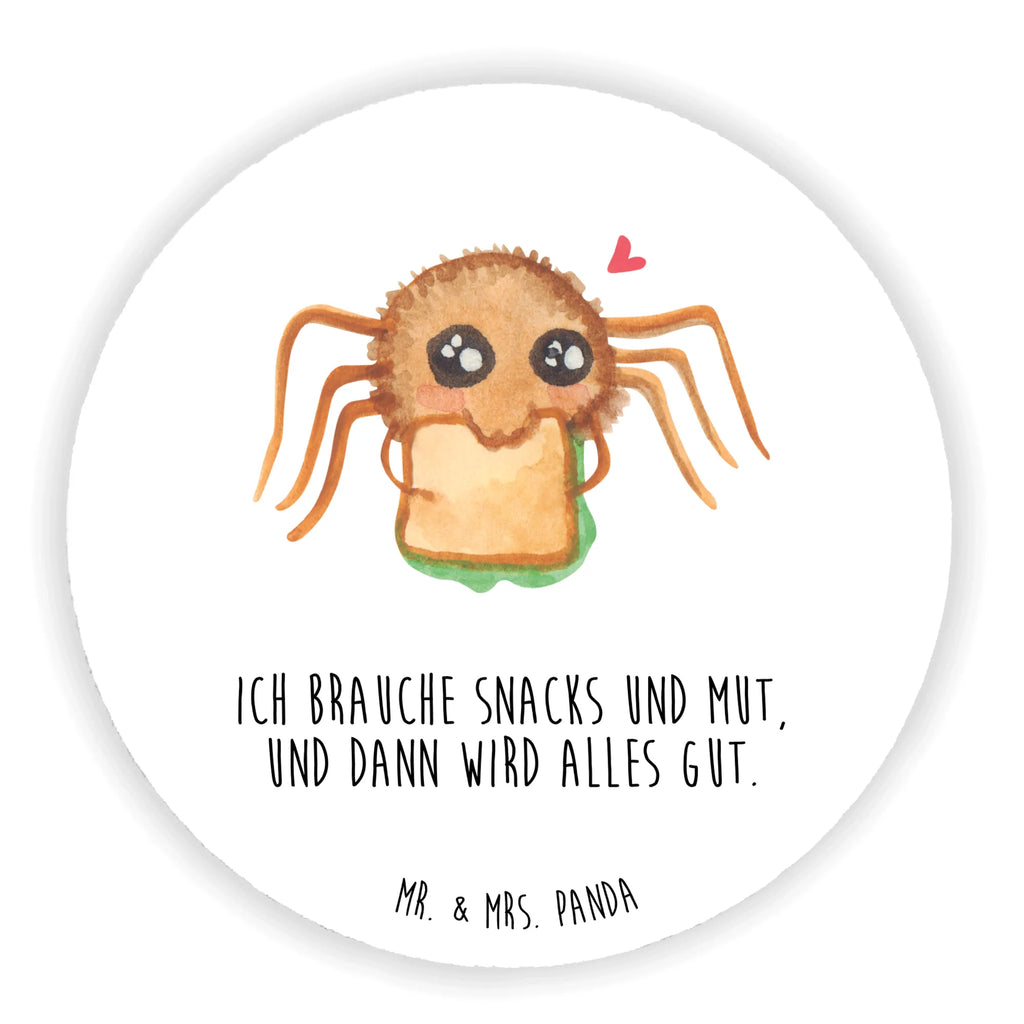 Rund Magnet Spinne Agathe Sandwich Kühlschrankmagnet, Pinnwandmagnet, Souvenir Magnet, Motivmagnete, Dekomagnet, Whiteboard Magnet, Notiz Magnet, Kühlschrank Dekoration, Spinne Agathe, Spinne, Agathe, Videos, Merchandise, Glück, Mut, Hungrig, Verfressen, Lebensfreude, Alles wird gut, Hunger