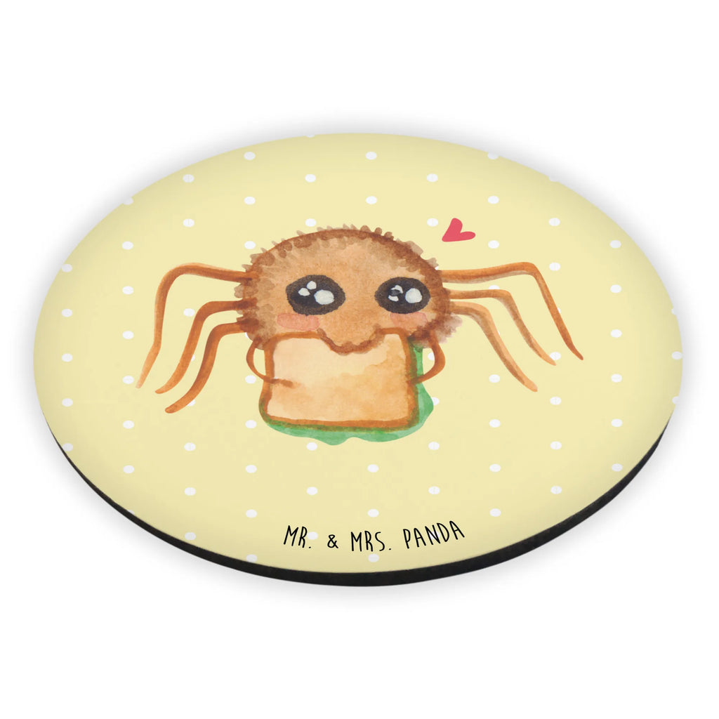 Rund Magnet Spinne Agathe Sandwich Kühlschrankmagnet, Pinnwandmagnet, Souvenir Magnet, Motivmagnete, Dekomagnet, Whiteboard Magnet, Notiz Magnet, Kühlschrank Dekoration, Spinne Agathe, Spinne, Agathe, Videos, Merchandise, Glück, Mut, Hungrig, Verfressen, Lebensfreude, Alles wird gut, Hunger