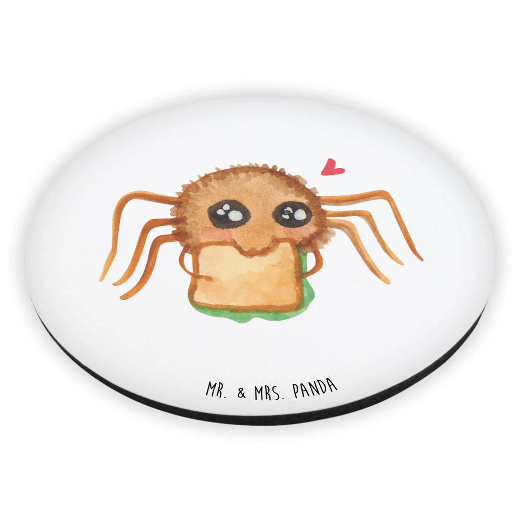 Rund Magnet Spinne Agathe Sandwich Kühlschrankmagnet, Pinnwandmagnet, Souvenir Magnet, Motivmagnete, Dekomagnet, Whiteboard Magnet, Notiz Magnet, Kühlschrank Dekoration, Spinne Agathe, Spinne, Agathe, Videos, Merchandise, Glück, Mut, Hungrig, Verfressen, Lebensfreude, Alles wird gut, Hunger