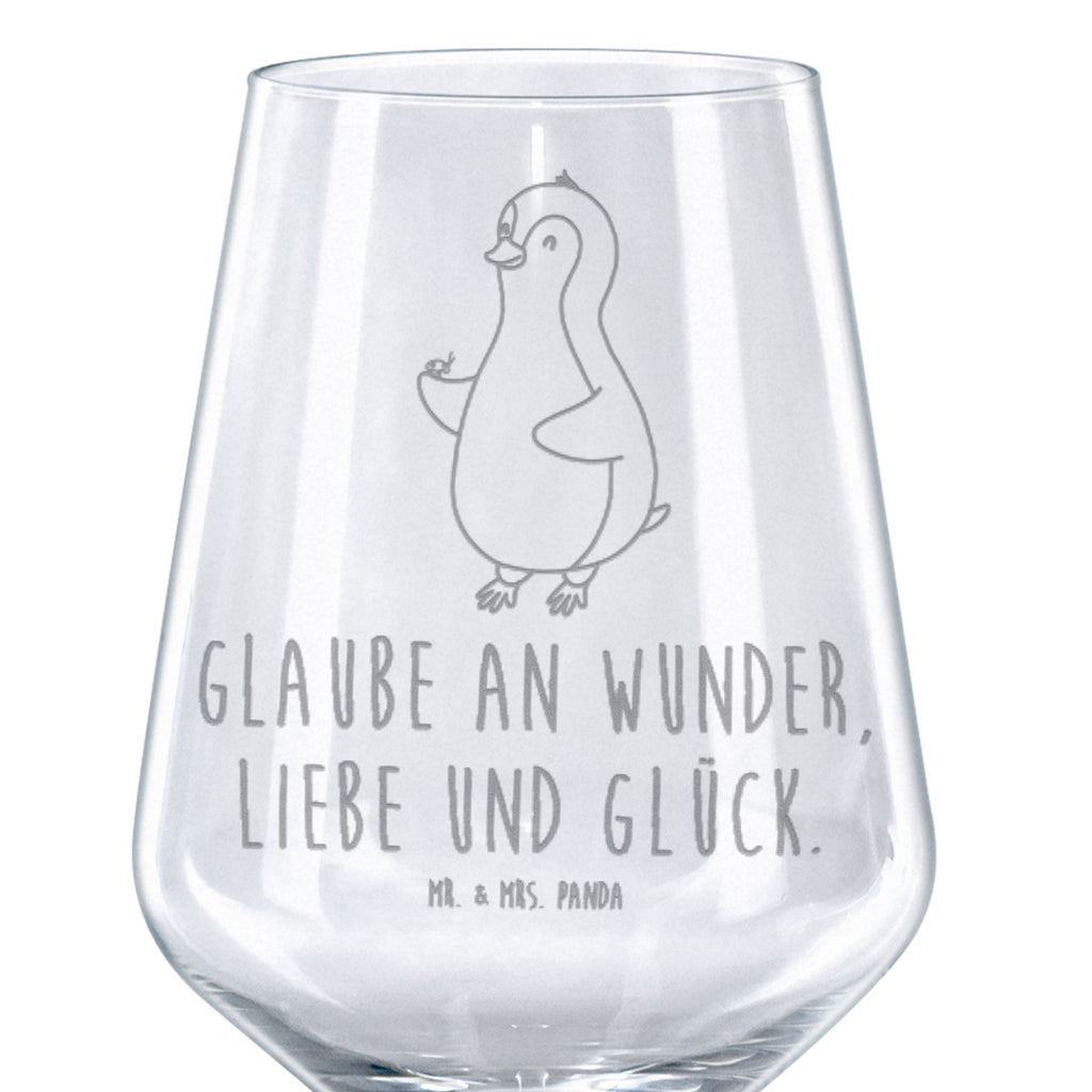 Rotwein Glas Pinguin Marienkäfer Rotweinglas, Weinglas, Rotwein Glas, Weinglas mit Gravur, Geschenk für Weinliebhaber, Spülmaschinenfeste Weingläser, Hochwertige Weinaccessoires, Pinguin, Pinguine, Marienkäfer, Liebe, Wunder, Glück, Freude, Lebensfreude