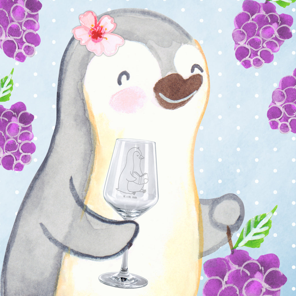 Rotwein Glas Pinguin Buch Rotweinglas, Weinglas, Rotwein Glas, Weinglas mit Gravur, Geschenk für Weinliebhaber, Spülmaschinenfeste Weingläser, Hochwertige Weinaccessoires, Pinguin, Pinguine, Buch, Lesen, Bücherwurm, Nichtstun, Faulenzen, Ferien, Urlaub, Freizeit