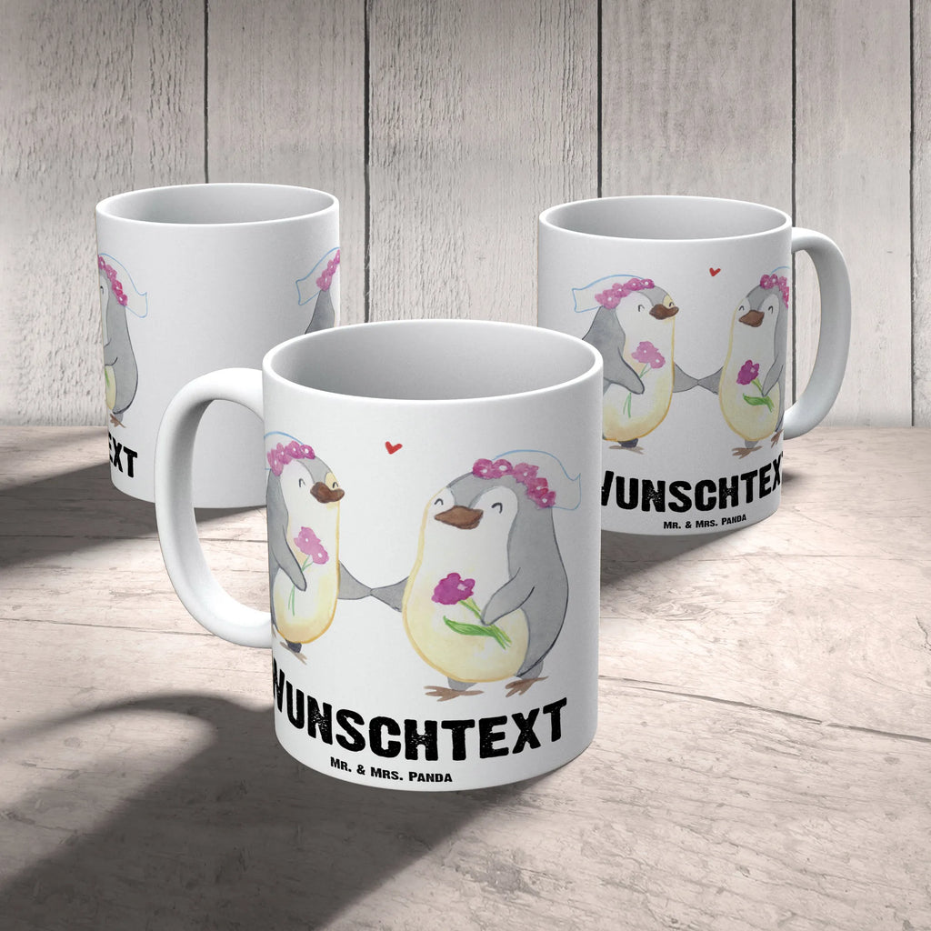 Personalisierte Tasse Pinguin Pärchen Lesbian Pride Personalisierte Tasse, Namenstasse, Wunschname, Personalisiert, Tasse, Namen, Drucken, Tasse mit Namen, Hochzeit, Hochzeitsgeschenk, Ehe, Hochzeitsfeier, Trauung, Trauungsgeschenk, Hochzeitskarte, Verlobungsfeier, Verlobungsgeschenk, Hochzeitsgeschenkideen, Hochzeitsgeschenke für Brautpaar, Gleichgeschlechtliche Hochzeit