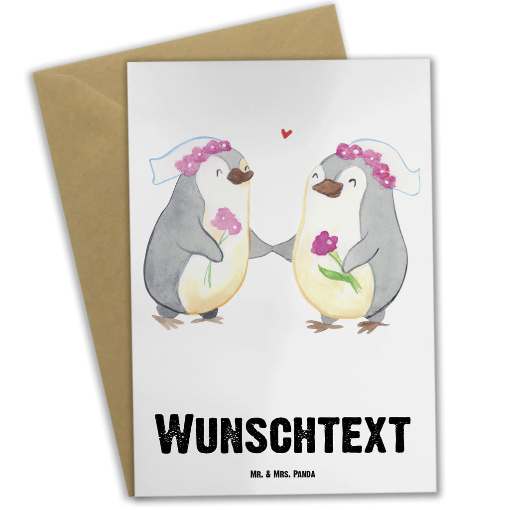 Personalisierte Grußkarte Pinguin Pärchen Lesbian Pride Personalisierte Grußkarte, Personalisiertere Klappkarte, Personalisierte Einladungskarte, Personalisierte Glückwunschkarte, Personalisierte Hochzeitskarte, Personalisierte Geburtstagskarte, Grußkarte mit Namen, Grußkarte selber drucken, Grußkarte selbst gestalten, Grußkarte mit persönlichen Nachrichten, Grußkarte als Geldgeschenk, Grußkarten personalisiert, Personalisierte Karte, Hochzeit, Hochzeitsgeschenk, Ehe, Hochzeitsfeier, Trauung, Trauungsgeschenk, Hochzeitskarte, Verlobungsfeier, Verlobungsgeschenk, Hochzeitsgeschenkideen, Hochzeitsgeschenke für Brautpaar, Gleichgeschlechtliche Hochzeit