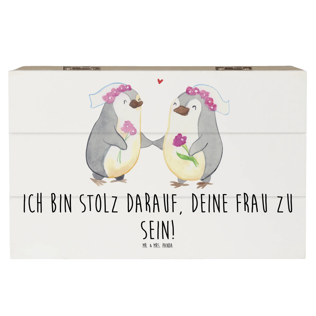 Holzkiste Pinguin Pärchen Lesbian Pride Holzkiste, Kiste, Schatzkiste, Truhe, Schatulle, XXL, Erinnerungsbox, Erinnerungskiste, Dekokiste, Aufbewahrungsbox, Geschenkbox, Geschenkdose, Hochzeit, Hochzeitsgeschenk, Ehe, Hochzeitsfeier, Trauung, Trauungsgeschenk, Hochzeitskarte, Verlobungsfeier, Verlobungsgeschenk, Hochzeitsgeschenkideen, Hochzeitsgeschenke für Brautpaar