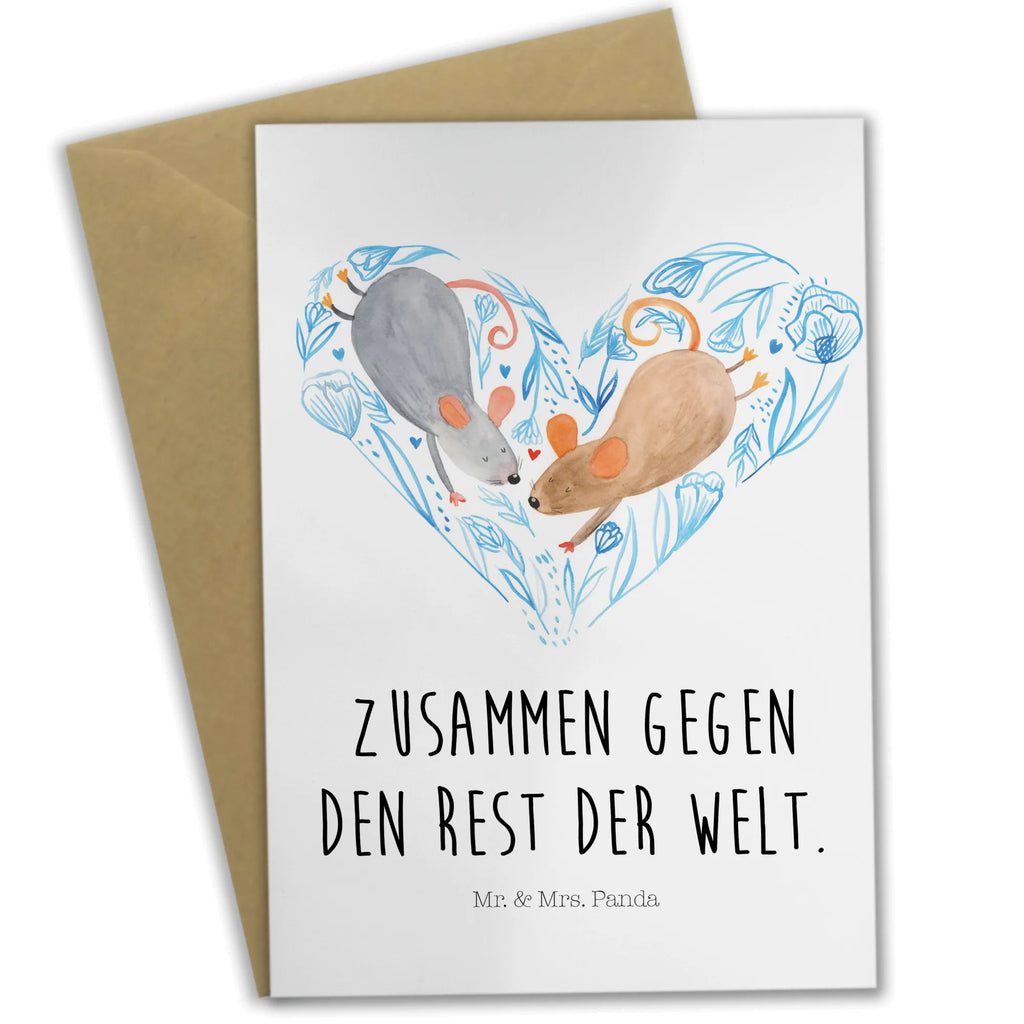 Grußkarte Hochzeit Mäuse Herz Grußkarte, Klappkarte, Einladungskarte, Glückwunschkarte, Hochzeitskarte, Geburtstagskarte, Karte, Ansichtskarten, Hochzeit, Hochzeitsgeschenk, Ehe, Hochzeitsfeier, Trauung, Trauungsgeschenk, Verlobungsfeier, Verlobungsgeschenk, Hochzeitsgeschenkideen, Hochzeitsgeschenke für Brautpaar, Maus, Mäuse, Paar, Liebe, Freund, Freundin, Paargeschenk