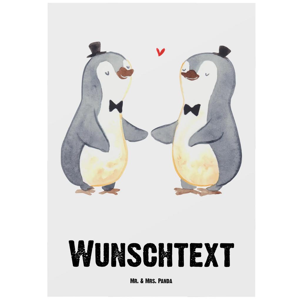 Personalisierte Postkarte Pinguin Pärchen Gay Pride Postkarte mit Namen, Postkarte bedrucken, Postkarte mit Wunschtext, Postkarte personalisierbar, Geschenkkarte mit Namen, Grußkarte mit Namen, Karte mit Namen, Einladung mit Namen, Ansichtskarte mit Namen, Geschenkkarte mit Wunschtext, Grußkarte mit Wunschtext, Karte mit Wunschtext, Einladung mit Wunschtext, Ansichtskarte mit Wunschtext, Hochzeit, Hochzeitsgeschenk, Ehe, Hochzeitsfeier, Trauung, Trauungsgeschenk, Hochzeitskarte, Verlobungsfeier, Verlobungsgeschenk, Hochzeitsgeschenkideen, Hochzeitsgeschenke für Brautpaar