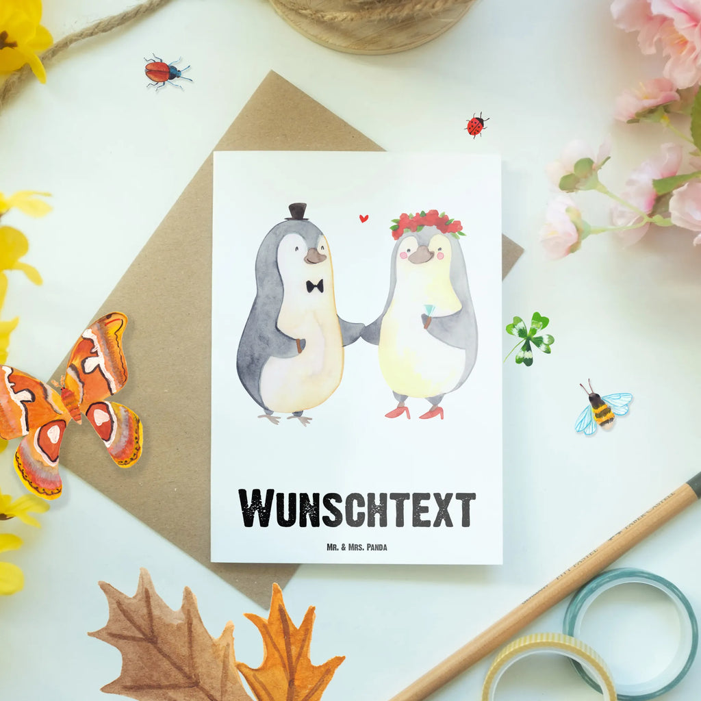 Personalisierte Grußkarte Hochzeitspaar Pinguin Personalisierte Grußkarte, Personalisiertere Klappkarte, Personalisierte Einladungskarte, Personalisierte Glückwunschkarte, Personalisierte Hochzeitskarte, Personalisierte Geburtstagskarte, Grußkarte mit Namen, Grußkarte selber drucken, Grußkarte selbst gestalten, Grußkarte mit persönlichen Nachrichten, Grußkarte als Geldgeschenk, Grußkarten personalisiert, Personalisierte Karte, Hochzeit, Hochzeitsgeschenk, Ehe, Hochzeitsfeier, Trauung, Trauungsgeschenk, Hochzeitskarte, Verlobungsfeier, Verlobungsgeschenk, Hochzeitsgeschenkideen, Hochzeitsgeschenke für Brautpaar, Pinguin, Pinguine, Hochzeitstag, geschenkidee Hochzeit, Gastgeschenk