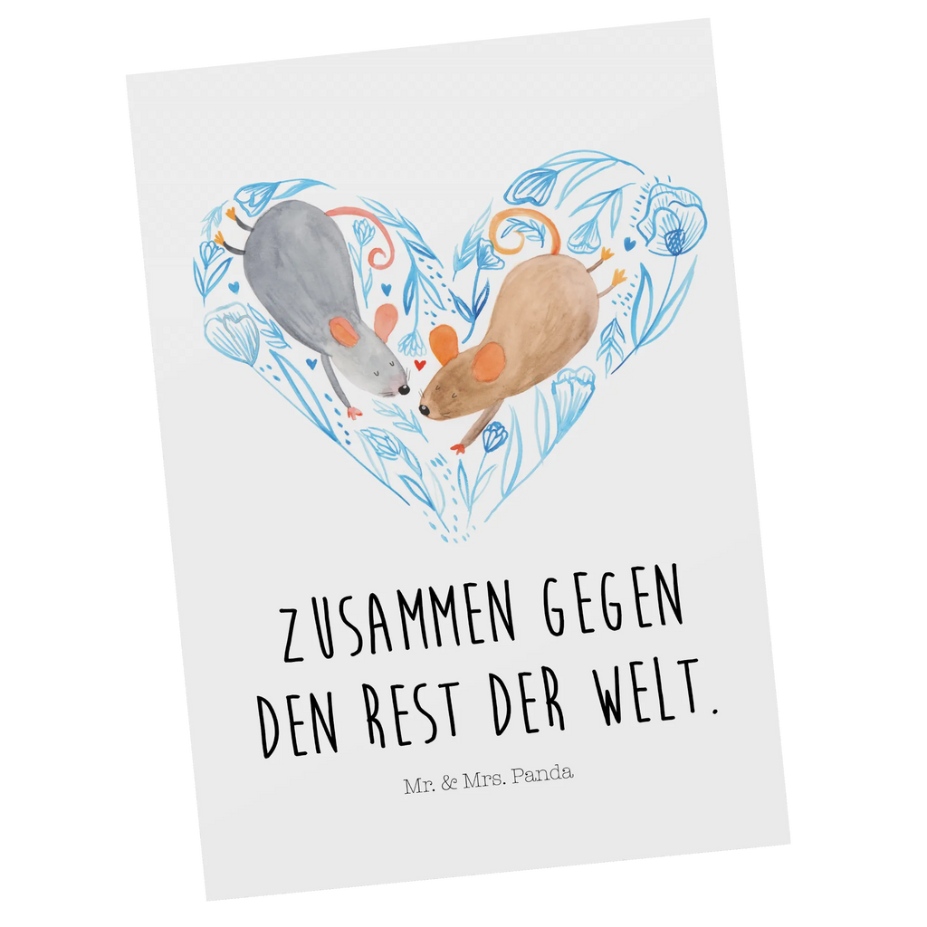 Postkarte Hochzeit Mäuse Herz Postkarte, Karte, Geschenkkarte, Grußkarte, Einladung, Ansichtskarte, Geburtstagskarte, Einladungskarte, Dankeskarte, Ansichtskarten, Einladung Geburtstag, Einladungskarten Geburtstag, Hochzeit, Hochzeitsgeschenk, Ehe, Hochzeitsfeier, Trauung, Trauungsgeschenk, Hochzeitskarte, Verlobungsfeier, Verlobungsgeschenk, Hochzeitsgeschenkideen, Hochzeitsgeschenke für Brautpaar, Maus, Mäuse, Paar, Liebe, Freund, Freundin, Paargeschenk