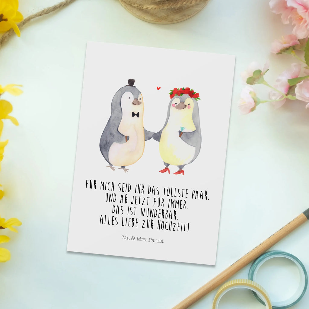 Postkarte Hochzeitspaar Pinguin Postkarte, Karte, Geschenkkarte, Grußkarte, Einladung, Ansichtskarte, Geburtstagskarte, Einladungskarte, Dankeskarte, Ansichtskarten, Einladung Geburtstag, Einladungskarten Geburtstag, Hochzeit, Hochzeitsgeschenk, Ehe, Hochzeitsfeier, Trauung, Trauungsgeschenk, Hochzeitskarte, Verlobungsfeier, Verlobungsgeschenk, Hochzeitsgeschenkideen, Hochzeitsgeschenke für Brautpaar, Pinguin, Pinguine, Hochzeitstag, geschenkidee Hochzeit, Gastgeschenk