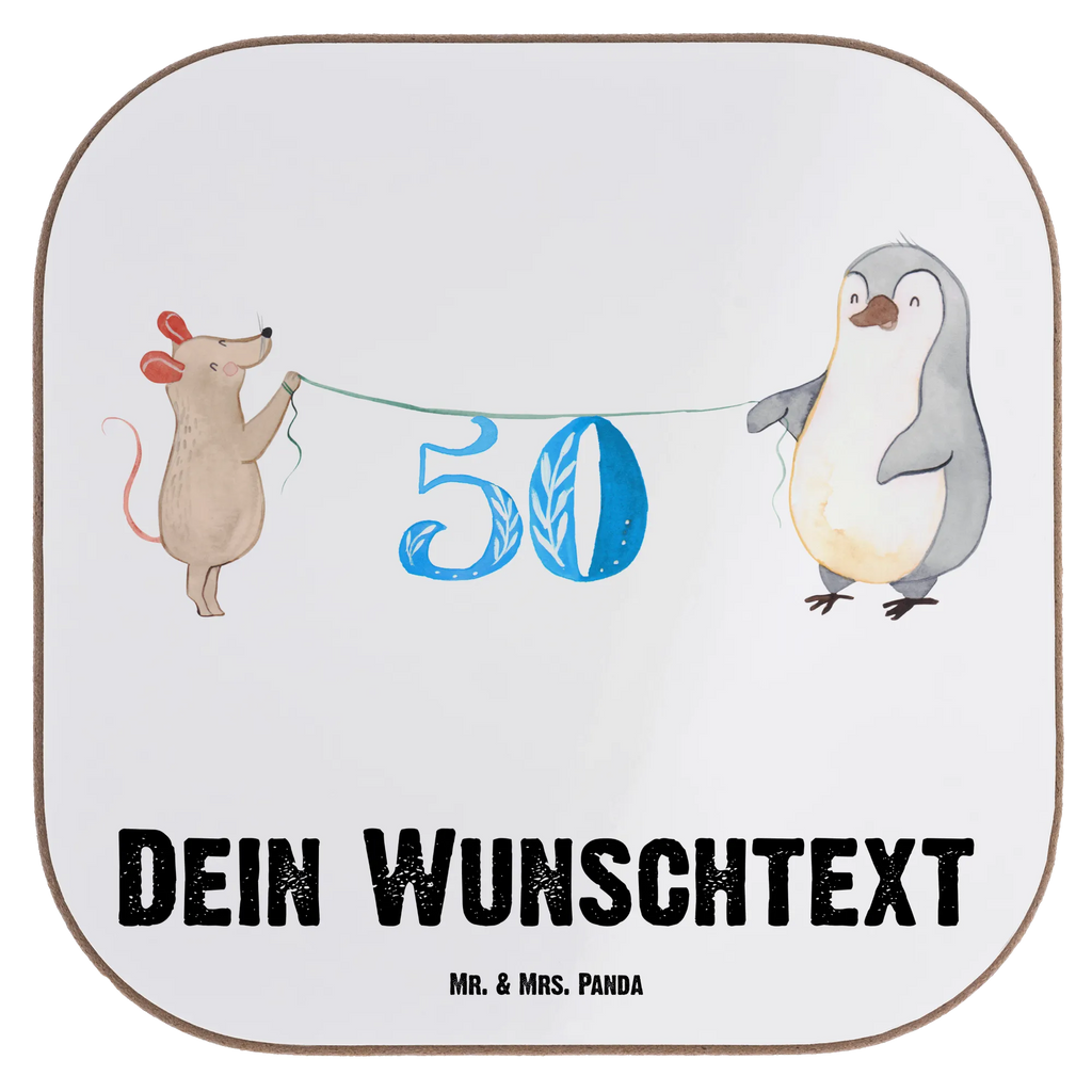 Personalisierte Untersetzer 50. Geburtstag Maus Pinguin Personalisierte Untersetzer, PErsonalisierte Bierdeckel, Personalisierte Glasuntersetzer, Peronalisierte Untersetzer Gläser, Personalisiert Getränkeuntersetzer, Untersetzer mit Namen, Bedrucken, Personalisieren, Namensaufdruck, Geburtstag, Geburtstagsgeschenk, Geschenk, Party, Feiern, Torte, Kuchen