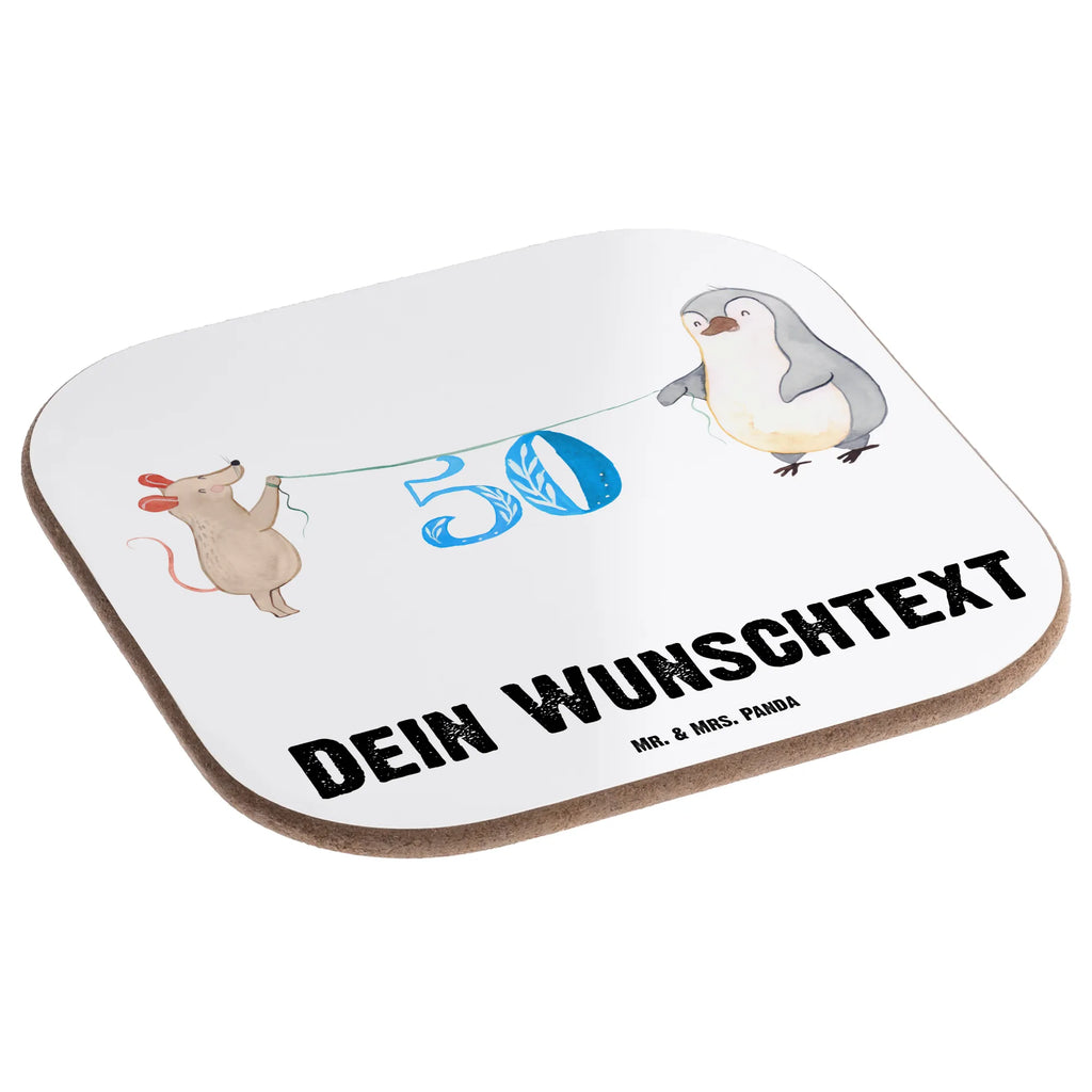 Personalisierte Untersetzer 50. Geburtstag Maus Pinguin Personalisierte Untersetzer, PErsonalisierte Bierdeckel, Personalisierte Glasuntersetzer, Peronalisierte Untersetzer Gläser, Personalisiert Getränkeuntersetzer, Untersetzer mit Namen, Bedrucken, Personalisieren, Namensaufdruck, Geburtstag, Geburtstagsgeschenk, Geschenk, Party, Feiern, Torte, Kuchen