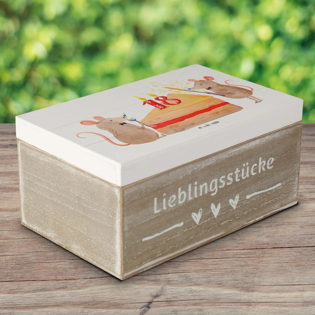 Holzkiste 18. Geburtstag Mäuse Kuchen Holzkiste, Kiste, Schatzkiste, Truhe, Schatulle, XXL, Erinnerungsbox, Erinnerungskiste, Dekokiste, Aufbewahrungsbox, Geschenkbox, Geschenkdose, Geburtstag, Geburtstagsgeschenk, Geschenk, Maus, Geburtstage, Happy Birthday, Geburtstagsfeier