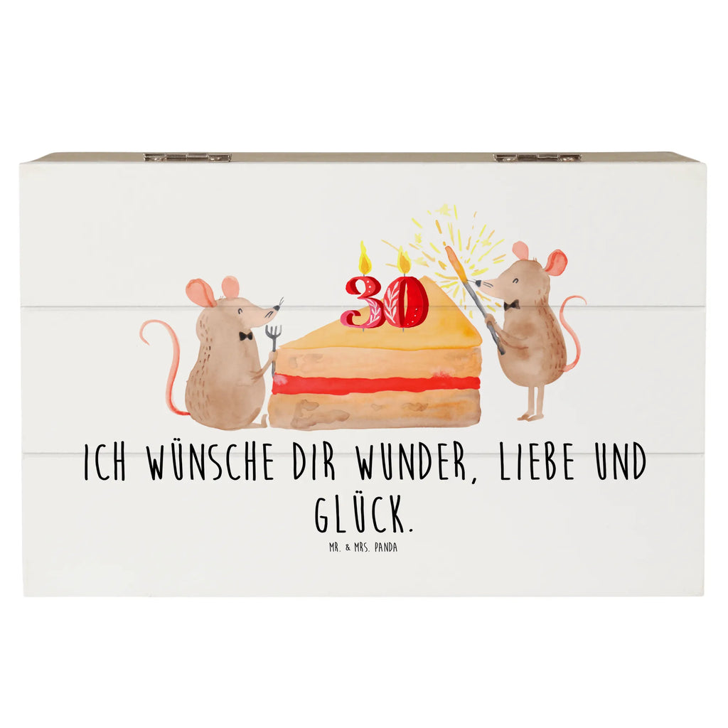 Holzkiste 30. Geburtstag Mäuse Kuchen Holzkiste, Kiste, Schatzkiste, Truhe, Schatulle, XXL, Erinnerungsbox, Erinnerungskiste, Dekokiste, Aufbewahrungsbox, Geschenkbox, Geschenkdose, Geburtstag, Geburtstagsgeschenk, Geschenk, Maus, Geburtstage, Happy Birthday, Geburtstagsfeier