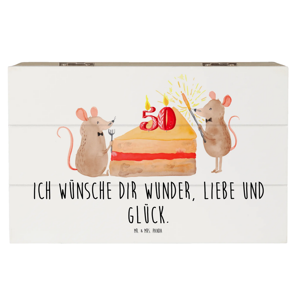 Holzkiste 50. Geburtstag Mäuse Kuchen Holzkiste, Kiste, Schatzkiste, Truhe, Schatulle, XXL, Erinnerungsbox, Erinnerungskiste, Dekokiste, Aufbewahrungsbox, Geschenkbox, Geschenkdose, Geburtstag, Geburtstagsgeschenk, Geschenk, Maus, Geburtstage, Happy Birthday, Geburtstagsfeier