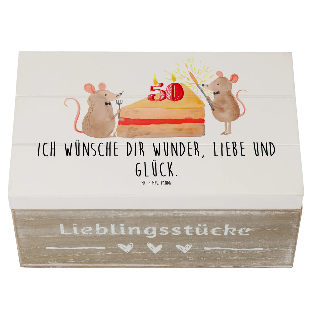 Holzkiste 50. Geburtstag Mäuse Kuchen Holzkiste, Kiste, Schatzkiste, Truhe, Schatulle, XXL, Erinnerungsbox, Erinnerungskiste, Dekokiste, Aufbewahrungsbox, Geschenkbox, Geschenkdose, Geburtstag, Geburtstagsgeschenk, Geschenk, Maus, Geburtstage, Happy Birthday, Geburtstagsfeier