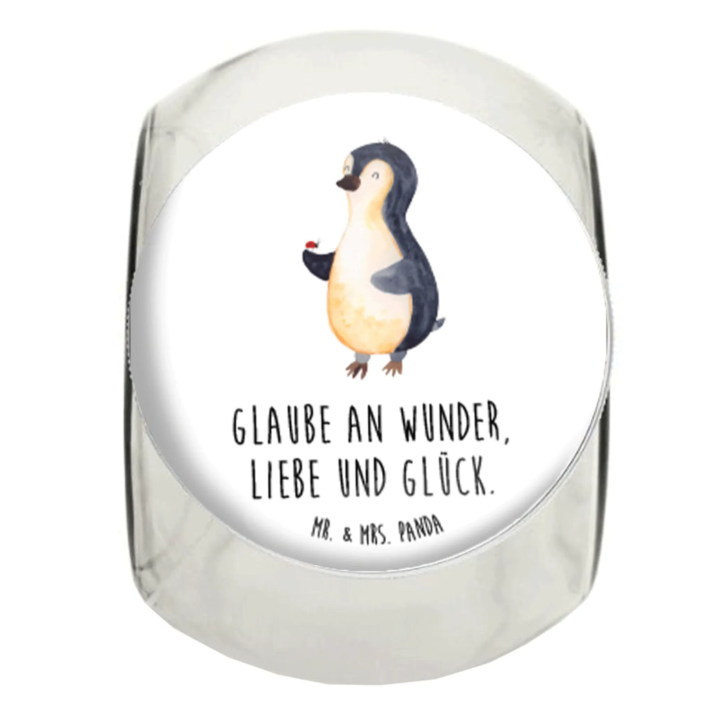 Bonbonglas Pinguin Marienkäfer Vorratsdose, Vorratsbehälter, Süßigkeitenglas, Süßigkeitendose, Kaffeedose, Müslidose, Teedose, Keksbehälter, Keksedose, Glasdose, Glasbälter, Vorratsglas, Küchenbehälter, Aufbewahrungsdose, Aufbewahungsglas, Gewürzdose, Küchenorganizer, Snackdose, Pinguin, Pinguine, Marienkäfer, Liebe, Wunder, Glück, Freude, Lebensfreude