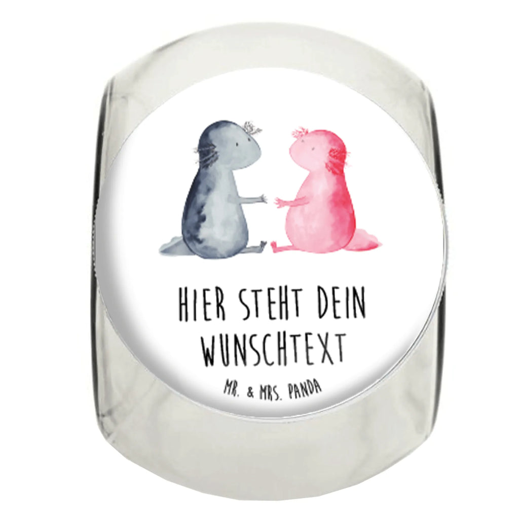 Personalisiertes Bonbonglas Axolotl Liebe Vorratsdose, Vorratsbehälter, Süßigkeitenglas, Süßigkeitendose, Kaffeedose, Müslidose, Teedose, Keksbehälter, Keksedose, Glasdose, Glasbälter, Vorratsglas, Küchenbehälter, Aufbewahrungsdose, Aufbewahungsglas, Gewürzdose, Küchenorganizer, Snackdose, Axolotl, Molch, Axolot, Schwanzlurch, Lurch, Lurche, Liebe, große Liebe, Liebesbeweis, Freund, Verlobter, Ehemann, Jahrestag, Valentinstag