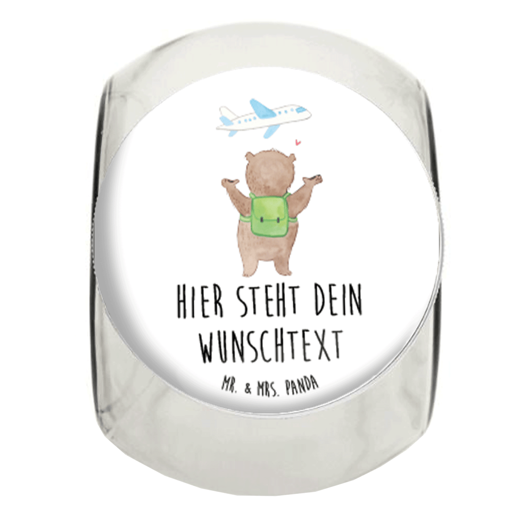 Personalisiertes Bonbonglas Bär Flugzeug Vorratsdose, Vorratsbehälter, Süßigkeitenglas, Süßigkeitendose, Kaffeedose, Müslidose, Teedose, Keksbehälter, Keksedose, Glasdose, Glasbälter, Vorratsglas, Küchenbehälter, Aufbewahrungsdose, Aufbewahungsglas, Gewürzdose, Küchenorganizer, Snackdose, Liebe, Partner, Freund, Freundin, Ehemann, Ehefrau, Heiraten, Verlobung, Heiratsantrag, Liebesgeschenk, Jahrestag, Hocheitstag, Valentinstag, Geschenk für Frauen, Hochzeitstag, Mitbringsel, Geschenk für Freundin, Geschenk für Partner, Liebesbeweis, für Männer, für Ehemann