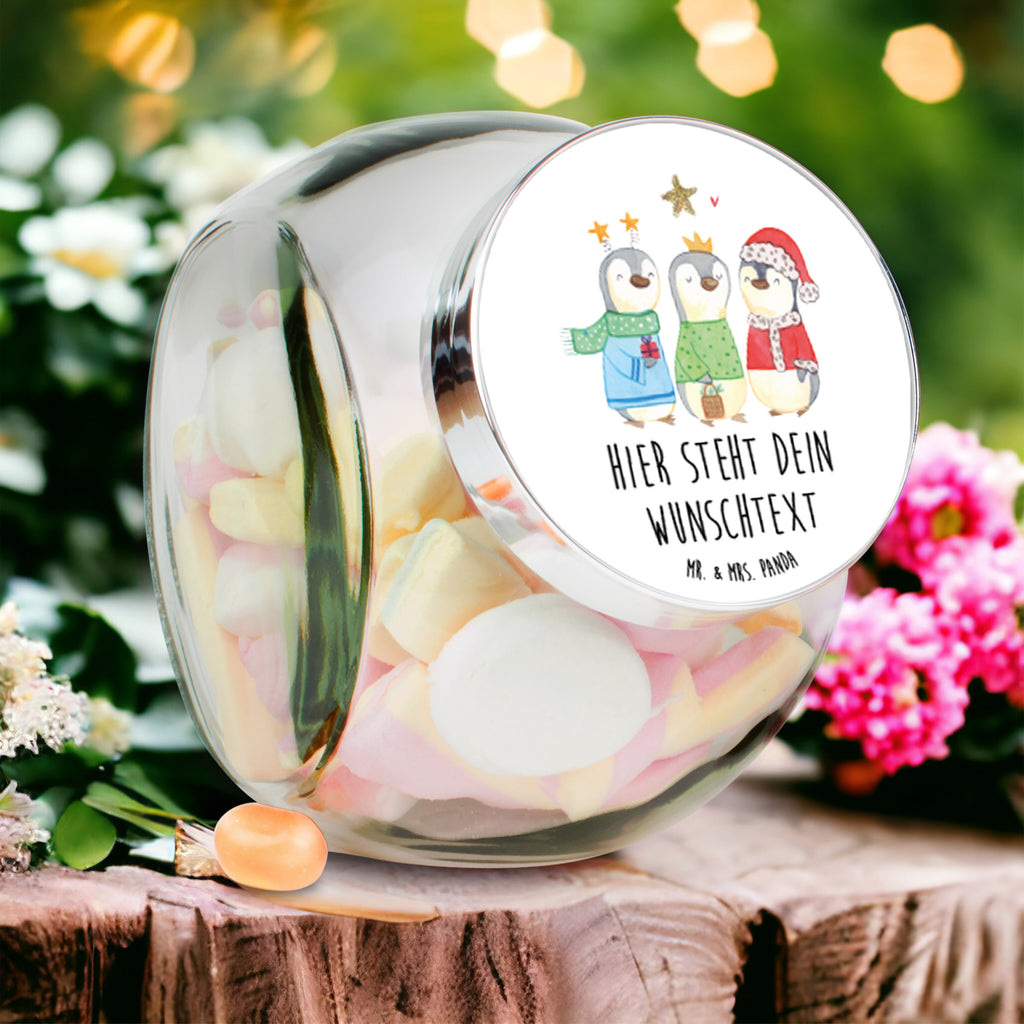 Personalisiertes Bonbonglas Winterzeit Heilige drei Könige Vorratsdose, Vorratsbehälter, Süßigkeitenglas, Süßigkeitendose, Kaffeedose, Müslidose, Teedose, Keksbehälter, Keksedose, Glasdose, Glasbälter, Vorratsglas, Küchenbehälter, Aufbewahrungsdose, Aufbewahungsglas, Gewürzdose, Küchenorganizer, Snackdose, Winter, Weihnachten, Weihnachtsdeko, Nikolaus, Advent, Heiligabend, Wintermotiv, Weihnachtsmann, Heilige drei Könige, Weihnachtstage, Weihnachtszeit