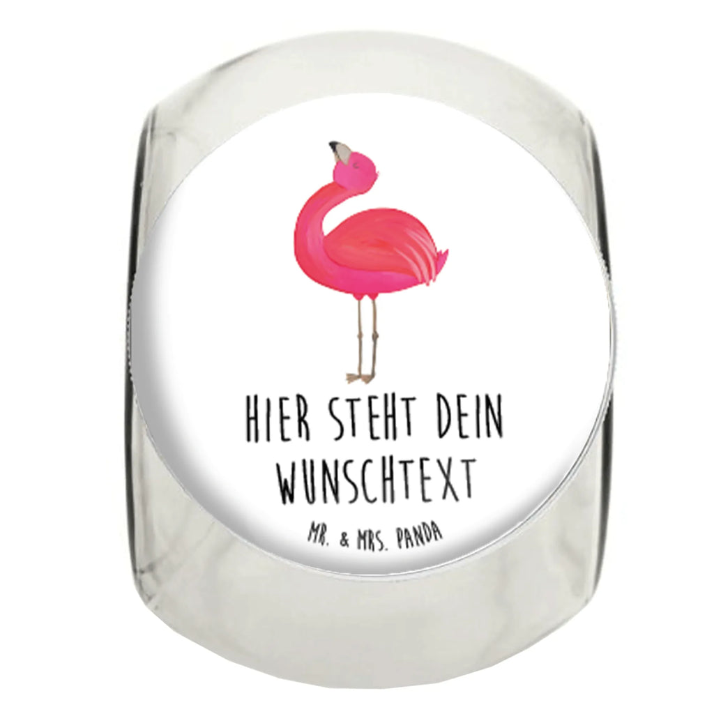 Personalisiertes Bonbonglas Flamingo stolz Vorratsdose, Vorratsbehälter, Süßigkeitenglas, Süßigkeitendose, Kaffeedose, Müslidose, Teedose, Keksbehälter, Keksedose, Glasdose, Glasbälter, Vorratsglas, Küchenbehälter, Aufbewahrungsdose, Aufbewahungsglas, Gewürzdose, Küchenorganizer, Snackdose, Flamingo, stolz, Freude, Selbstliebe, Selbstakzeptanz, Freundin, beste Freundin, Tochter, Mama, Schwester