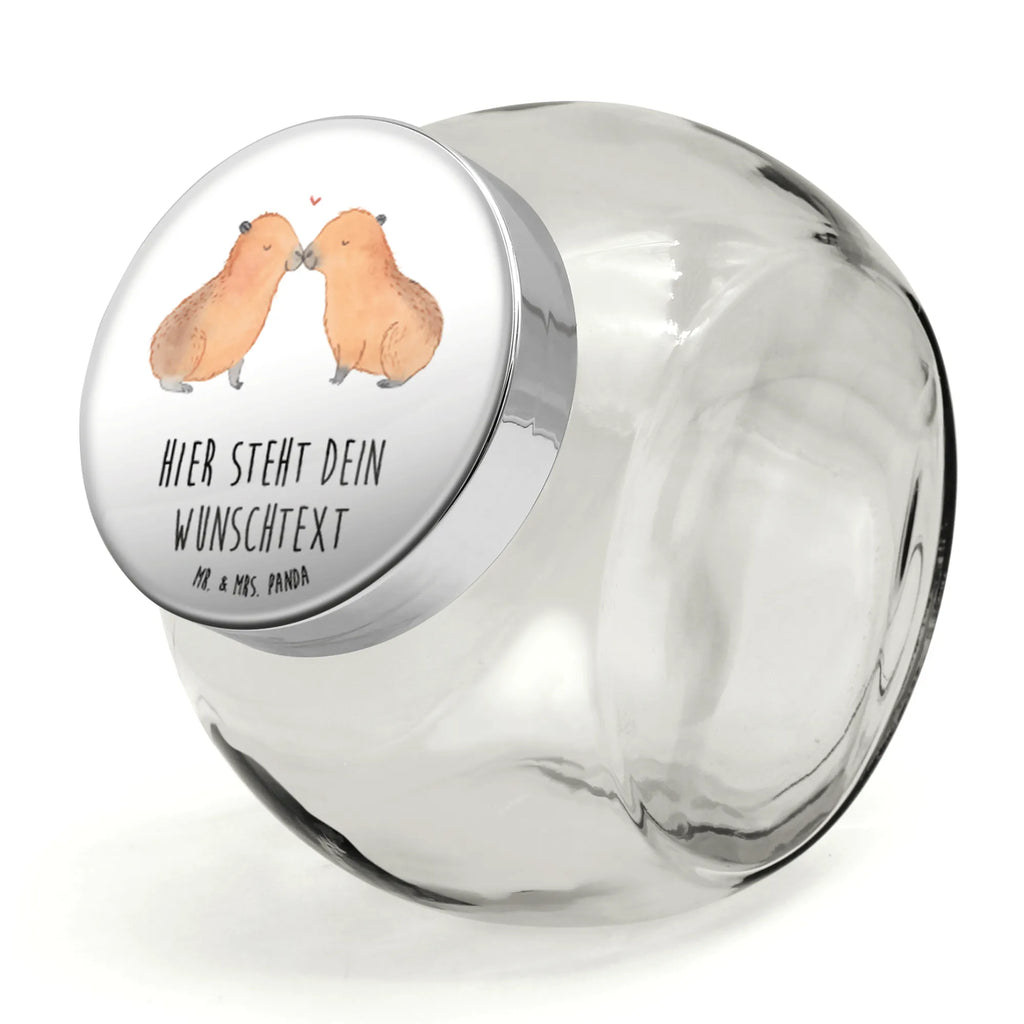 Personalisiertes Bonbonglas Capybara Liebe Vorratsdose, Vorratsbehälter, Süßigkeitenglas, Süßigkeitendose, Kaffeedose, Müslidose, Teedose, Keksbehälter, Keksedose, Glasdose, Glasbälter, Vorratsglas, Küchenbehälter, Aufbewahrungsdose, Aufbewahungsglas, Gewürzdose, Küchenorganizer, Snackdose, Tiermotive, Gute Laune, lustige Sprüche, Tiere, Capybara, Liebe, verliebt, Paar, Jahrestag, Kuschel Capybaras, Tierliebe, Romantisches Geschenk, Handgezeichnet, Verschmolzen, Geschenkidee, Beziehung, Partnertiere, Ich bin deins, Du bist meins, Liebesspruch, Herzlich, Valentinstag, Ehejubiläum, Liebesbeweis