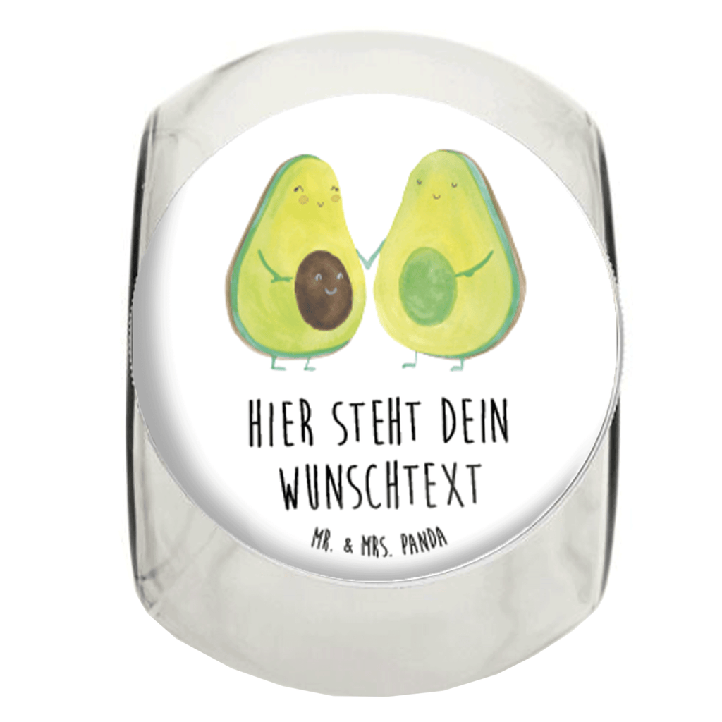 Personalisiertes Bonbonglas Avocado Pärchen Vorratsdose, Vorratsbehälter, Süßigkeitenglas, Süßigkeitendose, Kaffeedose, Müslidose, Teedose, Keksbehälter, Keksedose, Glasdose, Glasbälter, Vorratsglas, Küchenbehälter, Aufbewahrungsdose, Aufbewahungsglas, Gewürzdose, Küchenorganizer, Snackdose, Avocado, Veggie, Vegan, Gesund, Avocuddle, Liebe, Schwangerschaft, Familie, Babyshower, Babyparty, Hochzeit, Kinder, Avocados, Geburt