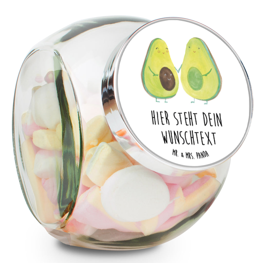 Personalisiertes Bonbonglas Avocado Pärchen Vorratsdose, Vorratsbehälter, Süßigkeitenglas, Süßigkeitendose, Kaffeedose, Müslidose, Teedose, Keksbehälter, Keksedose, Glasdose, Glasbälter, Vorratsglas, Küchenbehälter, Aufbewahrungsdose, Aufbewahungsglas, Gewürzdose, Küchenorganizer, Snackdose, Avocado, Veggie, Vegan, Gesund, Avocuddle, Liebe, Schwangerschaft, Familie, Babyshower, Babyparty, Hochzeit, Kinder, Avocados, Geburt