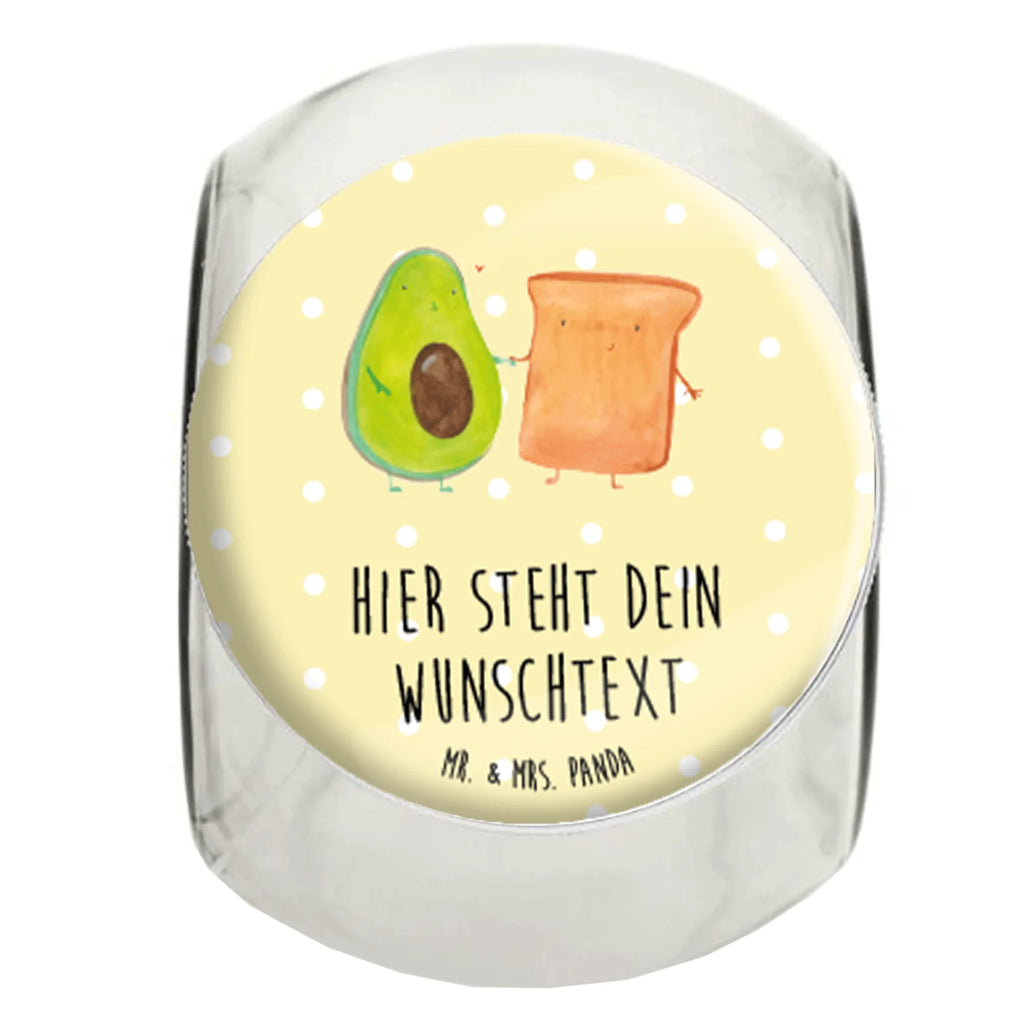 Personalisiertes Bonbonglas Avocado + Toast Vorratsdose, Vorratsbehälter, Süßigkeitenglas, Süßigkeitendose, Kaffeedose, Müslidose, Teedose, Keksbehälter, Keksedose, Glasdose, Glasbälter, Vorratsglas, Küchenbehälter, Aufbewahrungsdose, Aufbewahungsglas, Gewürzdose, Küchenorganizer, Snackdose, Avocado, Veggie, Vegan, Gesund, Toast, Toastbrot, Liebespaar, Pärchen, Freund, Freundin, Verlobt, Verlobungsparty, Hochzeit, Hochzeitsgeschenk, Jahrestag, Jahrestagsgeschenk