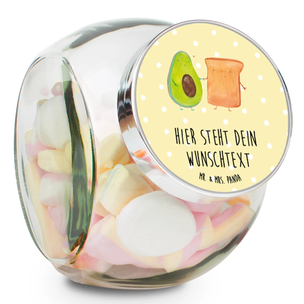 Personalisiertes Bonbonglas Avocado + Toast Vorratsdose, Vorratsbehälter, Süßigkeitenglas, Süßigkeitendose, Kaffeedose, Müslidose, Teedose, Keksbehälter, Keksedose, Glasdose, Glasbälter, Vorratsglas, Küchenbehälter, Aufbewahrungsdose, Aufbewahungsglas, Gewürzdose, Küchenorganizer, Snackdose, Avocado, Veggie, Vegan, Gesund, Toast, Toastbrot, Liebespaar, Pärchen, Freund, Freundin, Verlobt, Verlobungsparty, Hochzeit, Hochzeitsgeschenk, Jahrestag, Jahrestagsgeschenk