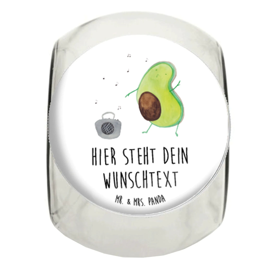 Personalisiertes Bonbonglas Avocado tanzt Vorratsdose, Vorratsbehälter, Süßigkeitenglas, Süßigkeitendose, Kaffeedose, Müslidose, Teedose, Keksbehälter, Keksedose, Glasdose, Glasbälter, Vorratsglas, Küchenbehälter, Aufbewahrungsdose, Aufbewahungsglas, Gewürzdose, Küchenorganizer, Snackdose, Avocado, Veggie, Vegan, Gesund