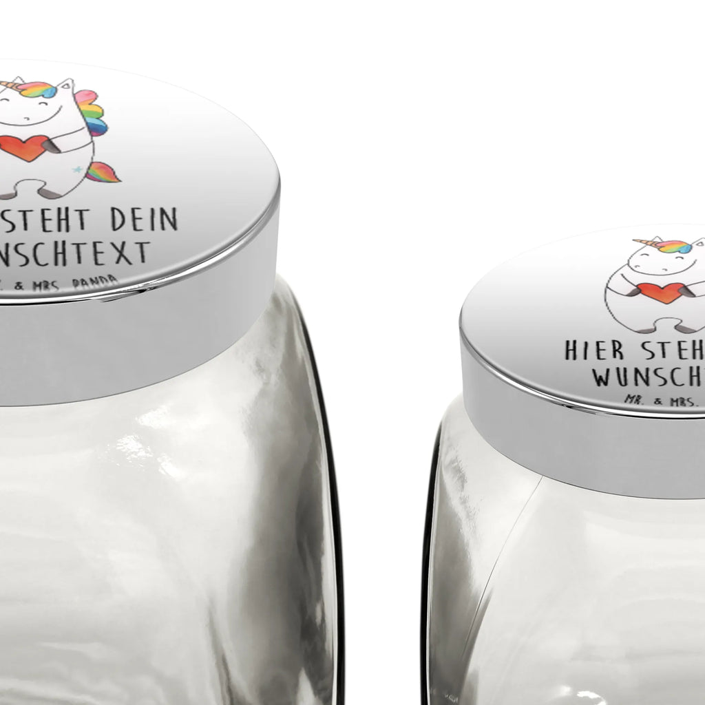 Personalisiertes Bonbonglas Einhorn Herz Vorratsdose, Vorratsbehälter, Süßigkeitenglas, Süßigkeitendose, Kaffeedose, Müslidose, Teedose, Keksbehälter, Keksedose, Glasdose, Glasbälter, Vorratsglas, Küchenbehälter, Aufbewahrungsdose, Aufbewahungsglas, Gewürzdose, Küchenorganizer, Snackdose, Einhorn, Einhörner, Einhorn Deko, Pegasus, Unicorn, Herz, schlimm, böse, witzig, lustig, Freundin, anders, bunt