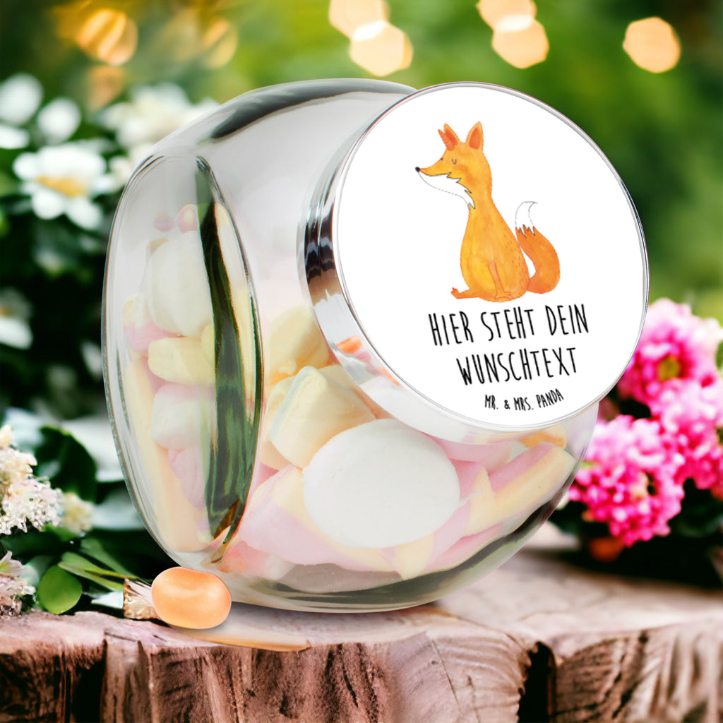 Personalisiertes Bonbonglas Fuchshörnchen Vorratsdose, Vorratsbehälter, Süßigkeitenglas, Süßigkeitendose, Kaffeedose, Müslidose, Teedose, Keksbehälter, Keksedose, Glasdose, Glasbälter, Vorratsglas, Küchenbehälter, Aufbewahrungsdose, Aufbewahungsglas, Gewürzdose, Küchenorganizer, Snackdose, Einhorn, Einhörner, Einhorn Deko, Pegasus, Unicorn, Fuchs, Unicorns, Fuchshörnchen, Fuchshorn, Foxycorn, Füchse