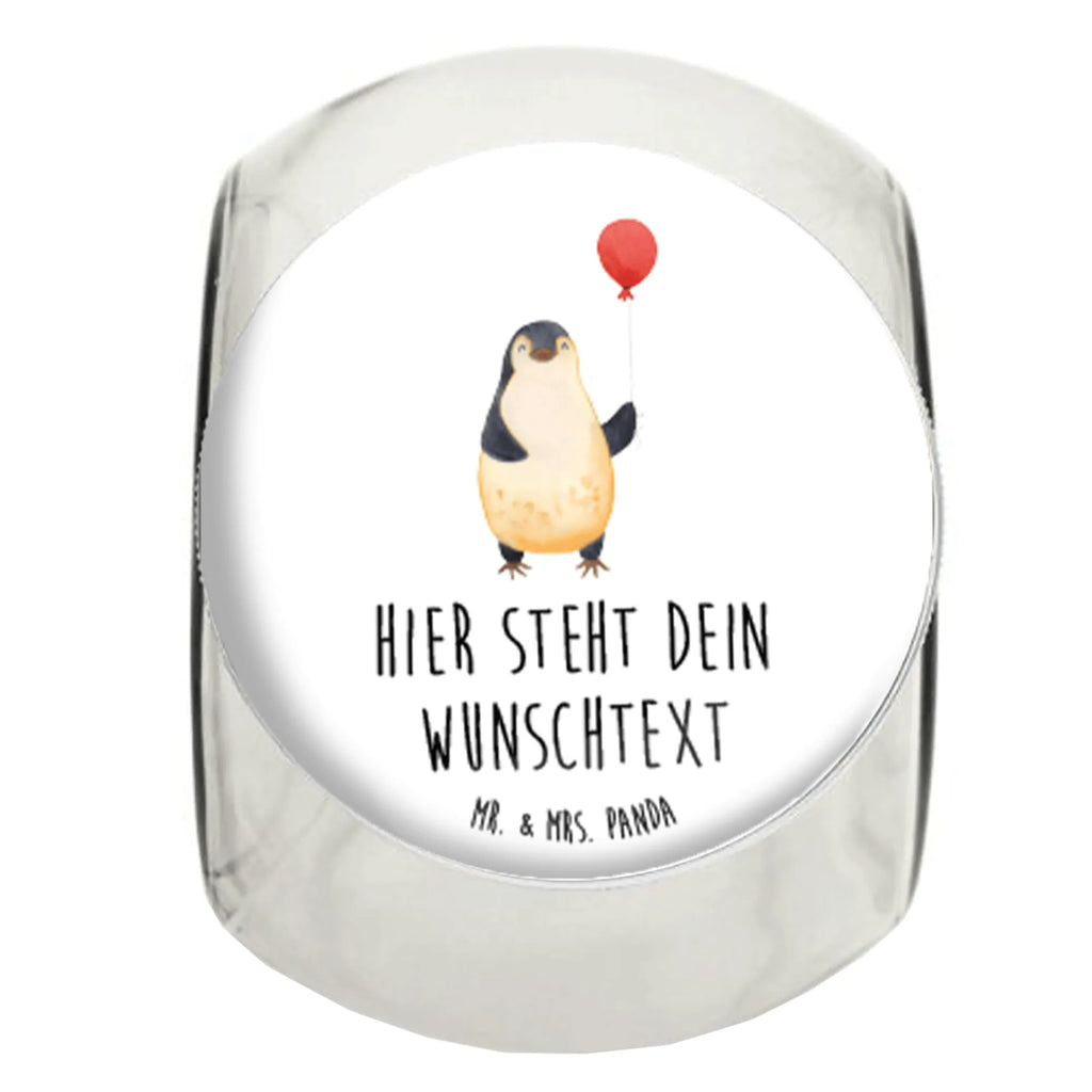 Personalisiertes Bonbonglas Pinguin Luftballon Vorratsdose, Vorratsbehälter, Süßigkeitenglas, Süßigkeitendose, Kaffeedose, Müslidose, Teedose, Keksbehälter, Keksedose, Glasdose, Glasbälter, Vorratsglas, Küchenbehälter, Aufbewahrungsdose, Aufbewahungsglas, Gewürzdose, Küchenorganizer, Snackdose, Pinguin, Pinguine, Luftballon, Tagträume, Lebenslust, Geschenk Freundin, Geschenkidee, beste Freundin, Motivation, Neustart, neues Leben, Liebe, Glück