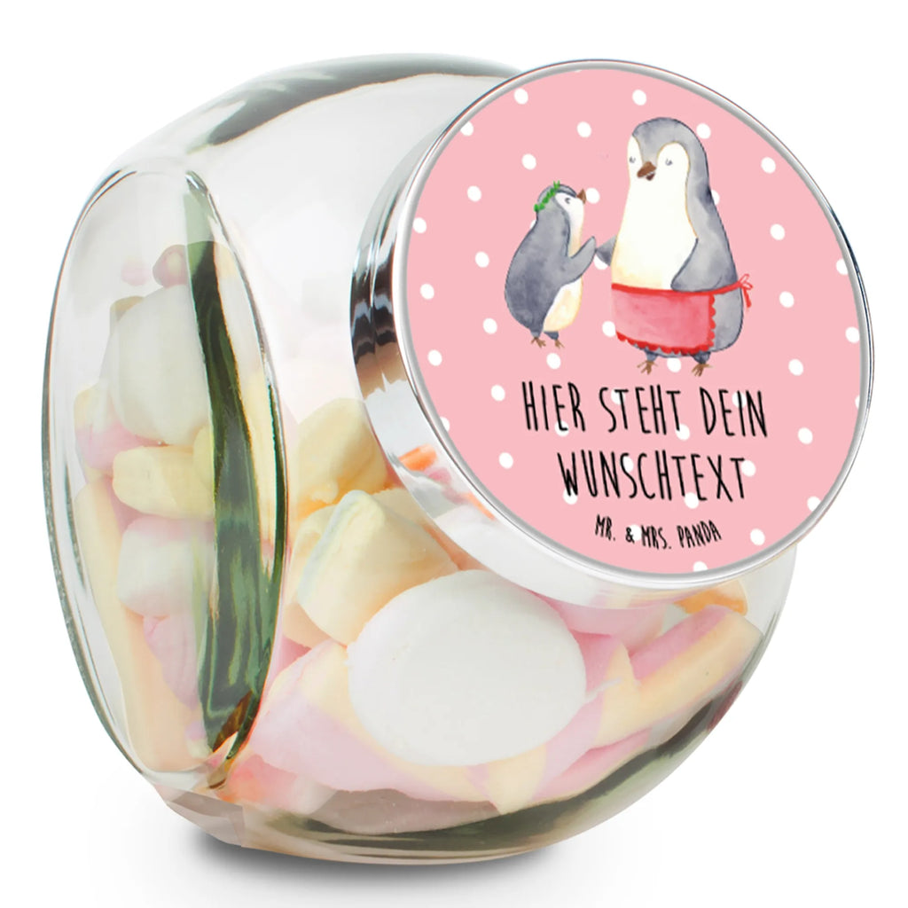 Personalisiertes Bonbonglas Pinguin mit Kind Vorratsdose, Vorratsbehälter, Süßigkeitenglas, Süßigkeitendose, Kaffeedose, Müslidose, Teedose, Keksbehälter, Keksedose, Glasdose, Glasbälter, Vorratsglas, Küchenbehälter, Aufbewahrungsdose, Aufbewahungsglas, Gewürzdose, Küchenorganizer, Snackdose, Familie, Vatertag, Muttertag, Bruder, Schwester, Mama, Papa, Oma, Opa, Geschenk, Mami, Mutti, Mutter, Geburststag
