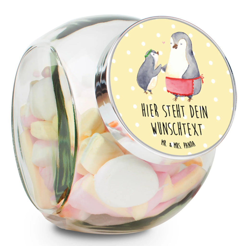 Personalisiertes Bonbonglas Pinguin mit Kind Vorratsdose, Vorratsbehälter, Süßigkeitenglas, Süßigkeitendose, Kaffeedose, Müslidose, Teedose, Keksbehälter, Keksedose, Glasdose, Glasbälter, Vorratsglas, Küchenbehälter, Aufbewahrungsdose, Aufbewahungsglas, Gewürzdose, Küchenorganizer, Snackdose, Familie, Vatertag, Muttertag, Bruder, Schwester, Mama, Papa, Oma, Opa, Geschenk, Mami, Mutti, Mutter, Geburststag