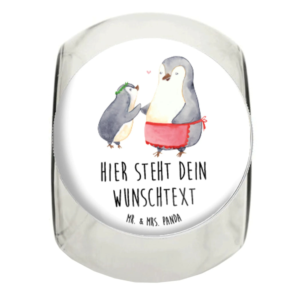 Personalisiertes Bonbonglas Pinguin mit Kind Vorratsdose, Vorratsbehälter, Süßigkeitenglas, Süßigkeitendose, Kaffeedose, Müslidose, Teedose, Keksbehälter, Keksedose, Glasdose, Glasbälter, Vorratsglas, Küchenbehälter, Aufbewahrungsdose, Aufbewahungsglas, Gewürzdose, Küchenorganizer, Snackdose, Familie, Vatertag, Muttertag, Bruder, Schwester, Mama, Papa, Oma, Opa, Geschenk, Mami, Mutti, Mutter, Geburststag