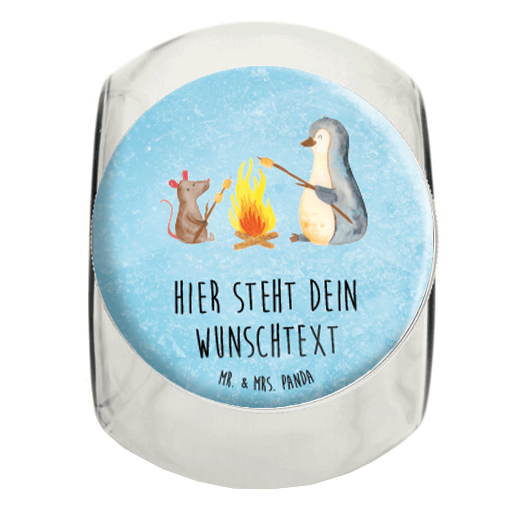 Personalisiertes Bonbonglas Pinguin Lagerfeuer Vorratsdose, Vorratsbehälter, Süßigkeitenglas, Süßigkeitendose, Kaffeedose, Müslidose, Teedose, Keksbehälter, Keksedose, Glasdose, Glasbälter, Vorratsglas, Küchenbehälter, Aufbewahrungsdose, Aufbewahungsglas, Gewürzdose, Küchenorganizer, Snackdose, Pinguin, Maus, Pinguine, Lagerfeuer, Leben, Arbeit, Job, Motivation, Büro, Büroalltag, Lebensspruch, Lebensmotivation, Neustart, Liebe, grillen, Feuer, Marshmallows